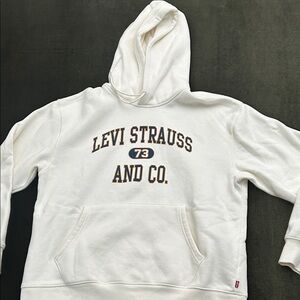 Levi's White Hoodie Sweater for Men